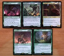 Set of 10 Lord of the Rings Treefolk *NM* EDH Commander Magic MTG LOTR Treebeard - Image 3