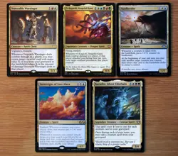 Set 10 Gold Multicolor Spirit Creatures *NM* Magic MTG Karador, Ghost Chieftain - Image 3