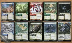 Set of 10 Throne of Eldraine Uncommon Showcase Creatures *NM* (Magic MTG) - Image 1