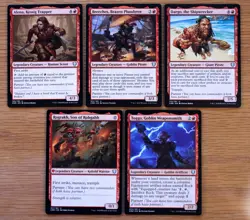 Set of 5 Commander Legends Red Partner Creatures *NM* (Magic MTG EDH) - Image 1