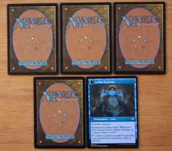 Set of 5 Blue Cat Creatures *NM* (Magic MTG) - Image 2