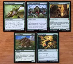 Set of 10 Green Insect Creatures *NM* (Magic MTG) Giant Adephage Scute Mob - Image 2