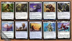 Magic Lot of 10 Rare & Uncommon White Cat Creatures *NM* Set MTG Group Commander - Image 1