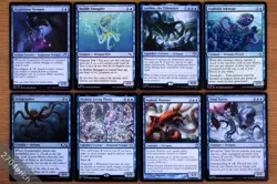 MTG Magic Set of 8 Blue Octopus Creatures Group *NM* Lorthos, the Tidemaker - Image 1