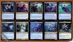 Lot 10 Rare & Uncommon Faerie Gold Legendary Creatures Magic MTG Commander Decks - Image 1