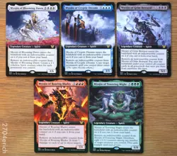 Set of 5 Different Extended Art Myojin Spirit Creatures *NM* Kamigawa Magic MTG - Image 1
