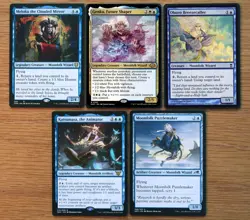Set of 10 Different Blue Moonfolk Creatures *NM* (Magic MTG EDH) Tameshi, Meloku - Image 2