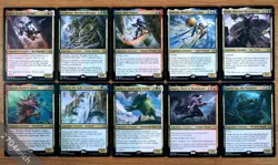 Set of 10 Zendikar Rising Legendary Creatures Magic MTG Commander Deck Building - Image 1