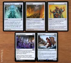 Set of 5 White Instant Fog Spells & Creatures *NM* Commander Deck Magic MTG - Image 1