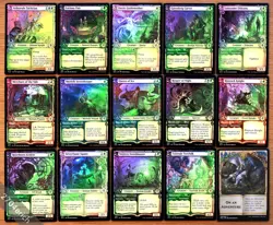 Set of 15 Throne of Eldraine FOIL Pauper Legal Showcase Creatures *NM* Magic MTG - Image 1