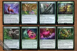 Set 8 Green Target Removal Cards NM Magic Gathering MTG Kenrith's Transformation - Image 1