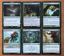 Lot of 12 Different Green Spider Creatures Set *NM* Magic MTG Group Commander - Image 2