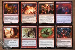 Set of 8 Commander Red Board Wipes *NM* (English Magic MTG) Mizzium Mortars - Image 1