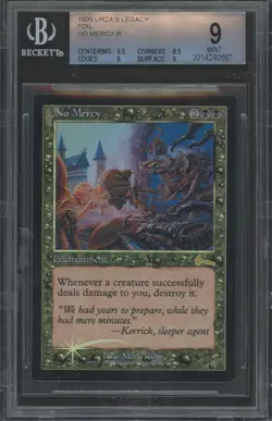 NO MERCY Urza's Legacy Foil Rare BGS 9 MTG [Nostalgium] - Image 1