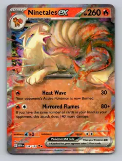 Ninetales ex 038/165 Double Rare 151 Pokemon Holofoil NM - Image 1