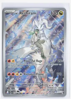 N's Reshiram 167/159 Pokemon TCG Journey Together Illustration Rare Full Art NM - Image 1