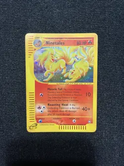 Ninetales H19/H32 Aquapolis Holo Pokemon TCG Nintendo - Image 1