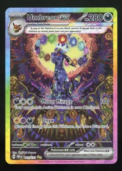 2025 Pokemon Prismatic Umbreon ex Special Illustration Rare SIR Holo #161/131 - Image 1
