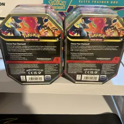 2x Tins: Pokemon TCG Mega Charizard X + Y ex Tin Bundle - New Factory Sealed - Image 2