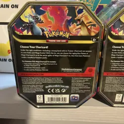 2x Tins: Pokemon TCG Mega Charizard X + Y ex Tin Bundle - New Factory Sealed - Image 3