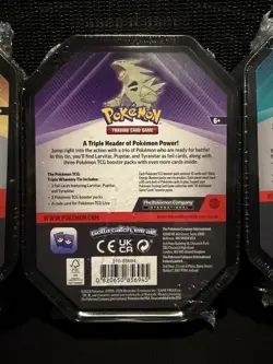 Triple Whammy Collector Tins Pokemon TCG Lot Of 3 (Complete Tin Set) New Sealed - Image 3
