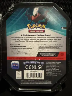 Triple Whammy Collector Tins Pokemon TCG Lot Of 3 (Complete Tin Set) New Sealed - Image 5
