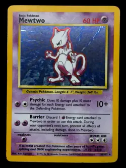 Mewtwo - 10/102 Base Set 1999 WOTC - Holo - Pokemon TCG - Image 1