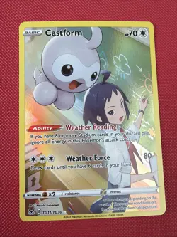 Pokemon TCG Castform Lost Origin Trainer Gallery TG11/TG30 Holo Ultra Rare NM - Image 1