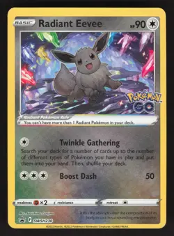 Radiant Eevee SWSH230 Pokemon TCG Sword & Shield Promo NM - Image 1