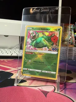 Pokemon TCG Radiant Venusaur 004/078 Pokemon GO Radiant Rare Holo 150 HP 2022 - Image 1