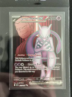 Pokemon Team Rocket's Mewtwo EX 213/182 Sv10 Destined Rivals Ultra Rare - Image 1