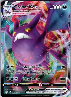 Crobat VMAX Holofoil 045/072 Ultra Rare Shining Fates Near Mint - Image 1