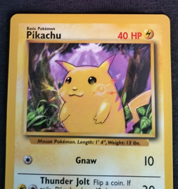 Pokemon Pikachu Yellow Cheeks w/ Shadow 58/102 Base Set - Vintage Unplayed NM - Image 5