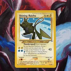 Pokemon Shining Raichu 111/105 Neo Destiny Secret Rare Holo Unlimited English - Image 1