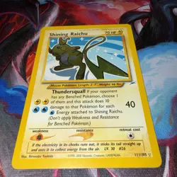 Pokemon Shining Raichu 111/105 Neo Destiny Secret Rare Holo Unlimited English - Image 4