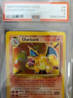 1999 Pokemon Game Charizard-Holo #4 EX PSA 5 - Image 3