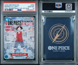 2026 One Piece EN College Basketball US Voyage #055 Monkey D Luffy PSA 10 - Image 3