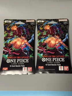 One Piece TCG OP-06 Wings Of The Captain Sleeved Blister Booster Packs Lot Of 2! - Image 1