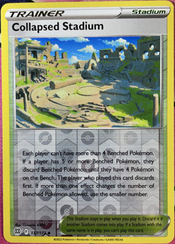 Collapsed Stadium Reverse Holo - 137/172 - Brilliant Stars Pokemon 2022 - Image 1