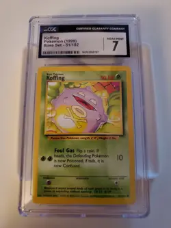 POKEMON - 1999 Base Set - 51 - KOFFING - CGC NM 7 - Image 1