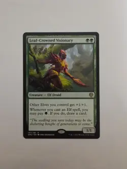 MTG - NM - Leaf-Crowned Visionary - Dominaria United - #167 - Image 1