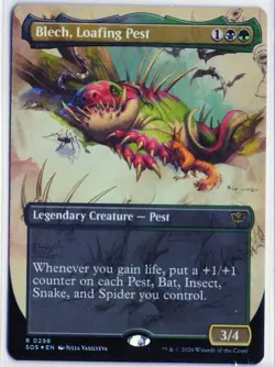MTG Blech, Loafing Pest (BORDERLESS) FOIL - Image 1