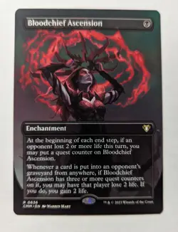 1x Bloodchief Ascension Borderless NM - CMM Magic the Gathering EDH Magic x1 - Image 1