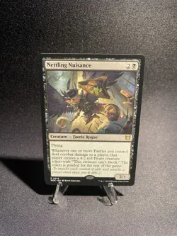 MTG Nettling Nuisance Commander: Wilds of Eldraine WOC 15 Regular Rare NM - Image 1