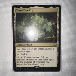 Magic the Gathering Three Tree City Bloomburrow 0260 Mtg Rare Land Regular Mint - Image 1