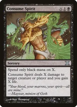 Consume Spirit NonFoil Tenth Edition 131 NM MTG - Image 1