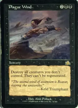 Plague Wind 74 Rare Prophecy Magic: The Gathering LP - Image 1