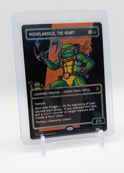 MTG - Michelangelo, the Heart - Surge Foil Borderless #92 - Commander: TMNT NM - Image 1