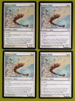 Kabuto Moth x4 Champions of Kamigawa 4x Playset Magic the Gathering MTG - Image 1