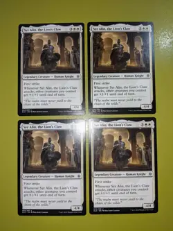Syr Alin, the Lion's Claw x4 Throne of Eldraine 4x Magic the Gathering MTG - Image 1